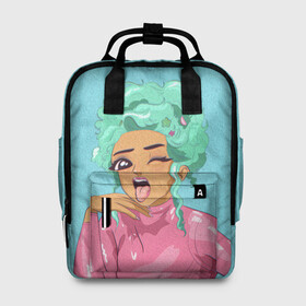 Женский рюкзак 3D с принтом DOJA CAT в городе Новоалтайск, 100% полиэстер | лямки с регулируемой длиной, сверху ручки, чтобы рюкзак нести как сумку. Основное отделение закрывается на молнию, как и внешний карман. Внутри два дополнительных кармана, один из которых закрывается на молнию. По бокам два дополнительных кармашка, куда поместится маленькая бутылочка
 | amala | amalaratna zandile dlamini | doja cat | hot pink | mooo | music | pink | rap | say so | интернет | корова | мем | музыка | мууу | розовый | рэп