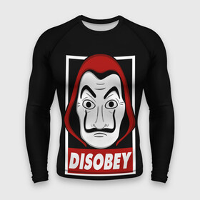 Мужской рашгард 3D с принтом Бумажный Дом в городе Новоалтайск,  |  | casa | de | disobey | la | mask | netflix | papel | бумажный | деньги | дом | маска | маски | сериал