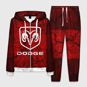 Мужской костюм 3D с принтом DODGE в городе Новоалтайск, 100% полиэстер | Манжеты и пояс оформлены тканевой резинкой, двухслойный капюшон со шнурком для регулировки, карманы спереди | abstract | auto | brand | car | dodge | geometry | sport | texture | абстракция | авто | автомобильные | бренд | геометрия | додж | классика | машины | модные | спорт | стиль | текстура
