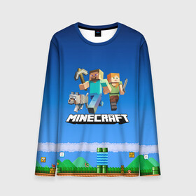 Мужской лонгслив 3D с принтом Minecraft. в городе Новоалтайск, 100% полиэстер | длинные рукава, круглый вырез горловины, полуприлегающий силуэт | craft | game | mine | minecraft | minecraftmemories | pixel | tnt | twitter | блок | динамит | игра | красный блок | майнкрафт | маркус перссон | пиксель | ремесло | тротил | шахта