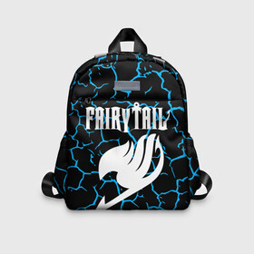 Детский рюкзак 3D с принтом Helmet Fairy tail blue stripes в городе Новоалтайск, 100% полиэстер | лямки с регулируемой длиной, сверху петелька, чтобы рюкзак можно было повесить на вешалку. Основное отделение закрывается на молнию, как и внешний карман. Внутри дополнительный карман. По бокам два дополнительных кармашка | fairy tail | аниме | дружба | кино | любовь | магия | манга хиро масимы | мультфильм | сёнэн | сериалы | сказка | фейри тейл | фэнтези | хвост | хвост феи
