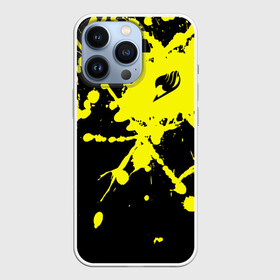 Чехол для iPhone 13 Pro с принтом Хвост Феи желтые брызги в городе Новоалтайск,  |  | Тематика изображения на принте: amv | anime | bedtime stories | fairy tail | hindi kahani | natsu | story | драгнил | дракон | зереф | люси | маг | манга | нацу | феникс | фиор | хартфилия | хвост феи | хэппи
