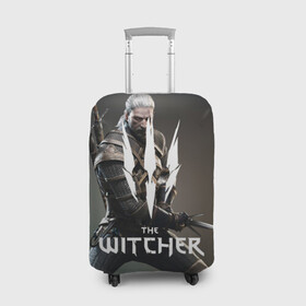 Чехол для чемодана 3D с принтом The Witcher. в городе Новоалтайск, 86% полиэфир, 14% спандекс | двустороннее нанесение принта, прорези для ручек и колес | netflix | the witcher | американский сериал | ве витчер | ведьмак | геральт | игра | кино | нетфликс | популярные иллюстрации | сериал | сериалы | фильмы | фэнтези