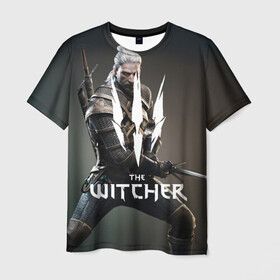 Мужская футболка 3D с принтом The Witcher. в городе Новоалтайск, 100% полиэфир | прямой крой, круглый вырез горловины, длина до линии бедер | netflix | the witcher | американский сериал | ве витчер | ведьмак | геральт | игра | кино | нетфликс | популярные иллюстрации | сериал | сериалы | фильмы | фэнтези