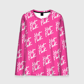 Мужской лонгслив 3D с принтом HOT PINK в городе Новоалтайск, 100% полиэстер | длинные рукава, круглый вырез горловины, полуприлегающий силуэт | amala | amalaratna zandile dlamini | doja cat | hot pink | mooo | music | pink | rap | say so | интернет | корова | мем | музыка | мууу | розовый | рэп