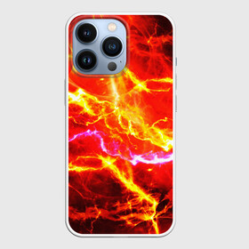 Чехол для iPhone 13 Pro с принтом УДАРЫ МОЛНИИ в городе Новоалтайск,  |  | color | colour | electricity | glim | glow | light | lights | neon | power | shine | молния | напряжение | неоновый | разряд | стихия | ток | удар | электричество