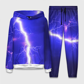 Женский костюм 3D (с толстовкой) с принтом NEON ELECTRIX в городе Новоалтайск,  |  | color | colour | electricity | glim | glow | light | lights | neon | power | shine | молния | напряжение | неоновый | разряд | стихия | ток | удар | электричество