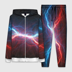 Женский костюм 3D с принтом СТОЛКНОВЕНИЕ МОЛНИЙ в городе Новоалтайск,  |  | color | colour | electricity | glim | glow | light | lights | neon | power | shine | молния | напряжение | неоновый | разряд | стихия | ток | удар | электричество