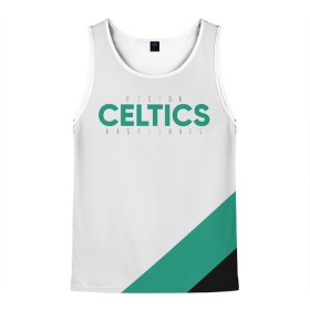 Мужская майка 3D с принтом BOSTON CELTICS в городе Новоалтайск, 100% полиэстер | круглая горловина, приталенный силуэт, длина до линии бедра. Пройма и горловина окантованы тонкой бейкой | boston | boston seltics | irving | kyrie irving | бостон | бостон селтикс | ирвинг | кайри ирвинг | селтикс