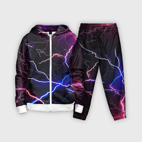 Детский костюм 3D с принтом НЕОНОВЫЕ МОЛНИИ в городе Новоалтайск,  |  | color | colour | electricity | glim | glow | light | lights | neon | power | shine | молния | напряжение | неоновый | разряд | стихия | ток | удар | электричество