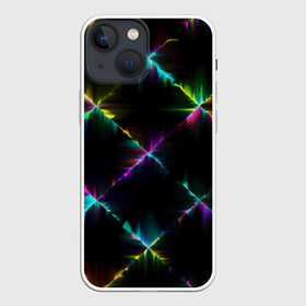 Чехол для iPhone 13 mini с принтом НЕОНОВАЯ ТЕКСТУРА в городе Новоалтайск,  |  | abstract | abstraction | color | fractal | geometry | paitnt | polygon | polygonal | psy | абстракция | геометрия | краски | неоновые | полигоны | психоделика | фрактал