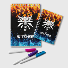 Блокнот с принтом The Witcher в городе Новоалтайск, 100% бумага | 48 листов, плотность листов — 60 г/м2, плотность картонной обложки — 250 г/м2. Листы скреплены удобной пружинной спиралью. Цвет линий — светло-серый
 | Тематика изображения на принте: netflix | the witcher | американский сериал | ве витчер | ведьмак | геральт | игра | кино | нетфликс | популярные иллюстрации | сериал | сериалы | фильмы | фэнтези