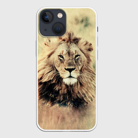 Чехол для iPhone 13 mini с принтом Lion King в городе Новоалтайск,  |  | Тематика изображения на принте: animals | king | lion | африка | взгляд | голова | грива | дикие | животные | зверек | зверь | зодиак | клыки | король | кот | кошак | кошка | лапы | лев | лео | львенок | оскал | природа | саванна | симба | созвездие