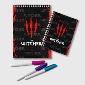 Блокнот с принтом The Witcher в городе Новоалтайск, 100% бумага | 48 листов, плотность листов — 60 г/м2, плотность картонной обложки — 250 г/м2. Листы скреплены удобной пружинной спиралью. Цвет линий — светло-серый
 | Тематика изображения на принте: netflix | the witcher | американский сериал | ве витчер | ведьмак | геральт | игра | кино | нетфликс | популярные иллюстрации | сериал | сериалы | фильмы | фэнтези