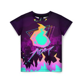 Детская футболка 3D с принтом PROMARE в городе Новоалтайск, 100% гипоаллергенный полиэфир | прямой крой, круглый вырез горловины, длина до линии бедер, чуть спущенное плечо, ткань немного тянется | anime | fdpp | fire rеscue | mad burnish | promare | аниме | гало | лио | опалённые | промар