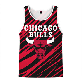 Мужская майка 3D с принтом Chicago Bulls в городе Новоалтайск, 100% полиэстер | круглая горловина, приталенный силуэт, длина до линии бедра. Пройма и горловина окантованы тонкой бейкой | Тематика изображения на принте: 23 | air jordan | bulls | chicago bulls | jordan | michael jordan | nba | paris saint germain | psg | red | sport | быки | джордан | майкл джордан | псж | спорт | чикаго буллс