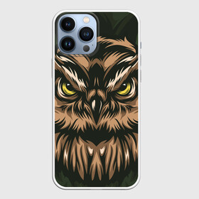 Чехол для iPhone 13 Pro Max с принтом Хищная сова в городе Новоалтайск,  |  | adventure | outdoor | глаза | злая | лес | плакат | приключения | природа | птица | сова | хищная