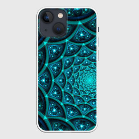 Чехол для iPhone 13 mini с принтом Асимметрия узор круги фигуры в городе Новоалтайск,  |  | Тематика изображения на принте: асимметрия | геометрия | круги | линии | необычно | свет | точки | треугольники | узор | фигуры