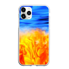 Чехол для iPhone 11 Pro Max матовый с принтом ЛЕД И ПЛАМЯ в городе Новоалтайск, Силикон |  | fire | в огне | взрыв | огненный | огонь | пожар | текстура