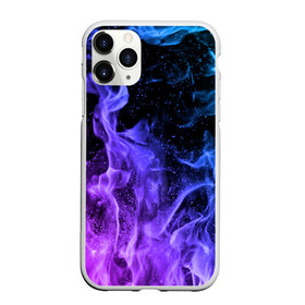 Чехол для iPhone 11 Pro Max матовый с принтом ОГОНЬ НЕОН в городе Новоалтайск, Силикон |  | абстракция | горит | неон | неоновый | огонь | пламя | пожар | синий | текстура | фиолетовый | яркий
