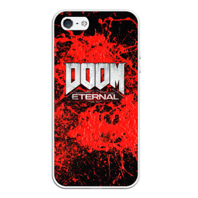 Чехол для iPhone 5/5S матовый с принтом Doom Eternal в городе Новоалтайск, Силикон | Область печати: задняя сторона чехла, без боковых панелей | bethesda softworks | doom eternal | doomguy | id software | демоны | дум этернал | марс | палач рока | этернал