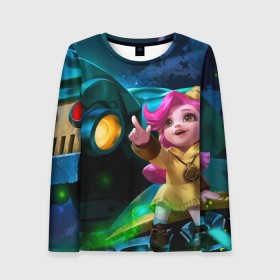 Женский лонгслив 3D с принтом mobile legends в городе Новоалтайск, 100% полиэстер | длинные рукава, круглый вырез горловины, полуприлегающий силуэт | 5v5 | dota | game | heroes | legends | moba | mobile | mobile legends | mobile moba | pubg | pvp | герои | дети | для женщин | для мужчин | дота | игра | легенда | моба | мобла