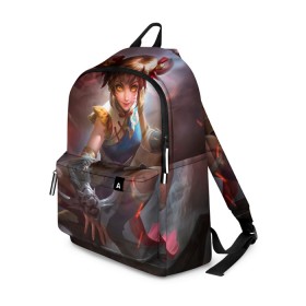 Рюкзак 3D с принтом mobile legends в городе Новоалтайск, 100% полиэстер | лямки с регулируемой длиной, сверху петелька, чтобы рюкзак можно было повесить на вешалку. Основное отделение закрывается на молнию, как и внешний карман. Внутри два дополнительных кармана, один из которых закрывается на молнию. По бокам два дополнительных кармашка | 5v5 | dota | game | heroes | legends | moba | mobile | mobile legends | mobile moba | pubg | pvp | герои | дети | для женщин | для мужчин | дота | игра | легенда | моба | мобла