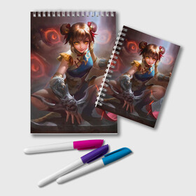 Блокнот с принтом mobile legends в городе Новоалтайск, 100% бумага | 48 листов, плотность листов — 60 г/м2, плотность картонной обложки — 250 г/м2. Листы скреплены удобной пружинной спиралью. Цвет линий — светло-серый
 | Тематика изображения на принте: 5v5 | dota | game | heroes | legends | moba | mobile | mobile legends | mobile moba | pubg | pvp | герои | дети | для женщин | для мужчин | дота | игра | легенда | моба | мобла