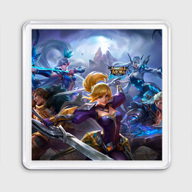 Магнит 55*55 с принтом mobile legends в городе Новоалтайск, Пластик | Размер: 65*65 мм; Размер печати: 55*55 мм | Тематика изображения на принте: 5v5 | dota | game | heroes | legends | moba | mobile | mobile legends | mobile moba | pubg | pvp | герои | дети | для женщин | для мужчин | дота | игра | легенда | моба | мобла