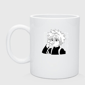 Кружка керамическая с принтом Killua Hunter x Hunter Киллуа в городе Новоалтайск, керамика | объем — 330 мл, диаметр — 80 мм. Принт наносится на бока кружки, можно сделать два разных изображения | anime | hunter x hunter | hxh | killua | killua zoldyck | manga | zoldyck | аниме | золдик | манга | охотник х охотник