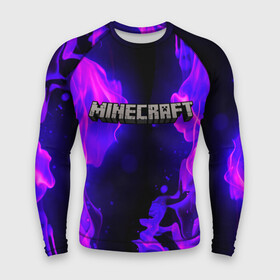 Мужской рашгард 3D с принтом MINECRAFT в городе Новоалтайск,  |  | creeper | game | minecraft | блоки | игра | квадраты | компьютерная | крипер | майнкрафт | огонь