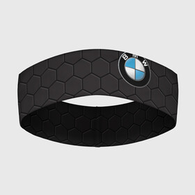 Повязка на голову 3D с принтом BMW в городе Новоалтайск,  |  | bmw | авто | автомобиль | бмв | логотип | марка | машина | надпись | текстура
