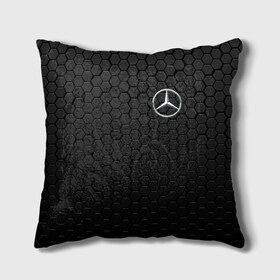 Подушка 3D с принтом MERCEDES-BENZ AMG в городе Новоалтайск, наволочка – 100% полиэстер, наполнитель – холлофайбер (легкий наполнитель, не вызывает аллергию). | состоит из подушки и наволочки. Наволочка на молнии, легко снимается для стирки | amg | auto | brabus | carbon | mercedes | sport | авто | автомобиль | автомобильные | амг | брабус | бренд | карбон | марка | машины | мерседес | спорт