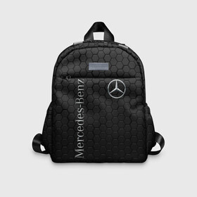 Детский рюкзак 3D с принтом MERCEDES-BENZ  в городе Новоалтайск, 100% полиэстер | лямки с регулируемой длиной, сверху петелька, чтобы рюкзак можно было повесить на вешалку. Основное отделение закрывается на молнию, как и внешний карман. Внутри дополнительный карман. По бокам два дополнительных кармашка | amg | auto | brabus | carbon | mercedes | sport | авто | автомобиль | автомобильные | амг | брабус | бренд | карбон | марка | машины | мерседес | спорт
