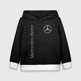 Детская толстовка 3D с принтом MERCEDES-BENZ  в городе Новоалтайск, 100% полиэстер | двухслойный капюшон со шнурком для регулировки, мягкие манжеты на рукавах и по низу толстовки, спереди карман-кенгуру с мягким внутренним слоем | Тематика изображения на принте: amg | auto | brabus | carbon | mercedes | sport | авто | автомобиль | автомобильные | амг | брабус | бренд | карбон | марка | машины | мерседес | спорт