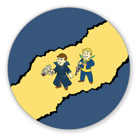 Коврик для мышки круглый с принтом Fallout New Vegas Boys в городе Новоалтайск, резина и полиэстер | круглая форма, изображение наносится на всю лицевую часть | boy | fallout | game | newvegas | nukacola | shelter | автомат | апокалипсис | вегас | война | игра | игроман | компьютерные | лого | логотип | логотипигры | оружие | пистолет | постапокалипсис | пули | симулятор | убежище | ф