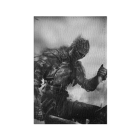 Обложка для паспорта матовая кожа с принтом DARK SOULS в городе Новоалтайск, натуральная матовая кожа | размер 19,3 х 13,7 см; прозрачные пластиковые крепления | dark | dark souls | demon souls | knight | praise the sun | дарк соулс | демон соулс | игры | рыцарь | темные души | тьма