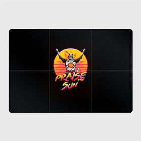 Магнитный плакат 3Х2 с принтом PRAISE THE SUN в городе Новоалтайск, Полимерный материал с магнитным слоем | 6 деталей размером 9*9 см | dark | dark souls | demon souls | knight | praise the sun | дарк соулс | демон соулс | игры | рыцарь | темные души | тьма