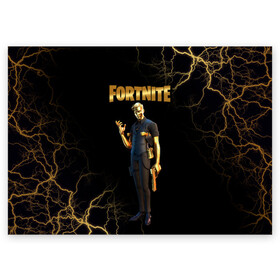 Поздравительная открытка с принтом Gold Midas Fortnite 2 в городе Новоалтайск, 100% бумага | плотность бумаги 280 г/м2, матовая, на обратной стороне линовка и место для марки
 | chapter 2 | fortnite | fortnite 2 | gold midas | gold midas fortnite | gold midas fortnite 2 | midas | season 2 | золотой | золотой мидас | лого фортнайт | мидас | сезон 2 | фортнайт | фортнайт 2 | фортнайт вторая глава | фортнайт глава 2