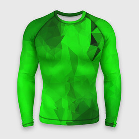 Мужской рашгард 3D с принтом GREEN в городе Новоалтайск,  |  | abstract | abstraction | color | fractal | geometry | paitnt | polygon | polygonal | psy | абстракция | геометрия | краски | неоновые | полигоны | психоделика | фрактал