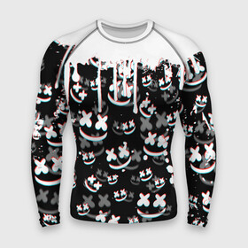 Мужской рашгард 3D с принтом MARSHMELLO GLITCH в городе Новоалтайск,  |  | dj | glitch | marshmello | marshmellow | usa | америка | глитч | клуб | клубная музыка | мармело | маршмелло | маршмеллоу | музыка | музыкант