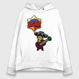 Женское худи Oversize хлопок с принтом BRAWL STARS Поко (Poco) в городе Новоалтайск, френч-терри — 70% хлопок, 30% полиэстер. Мягкий теплый начес внутри —100% хлопок | боковые карманы, эластичные манжеты и нижняя кромка, капюшон на магнитной кнопке | brawl | poco | stars | звезда | игры | иностранная | надпись | персонажи | поко | прикольная | текст