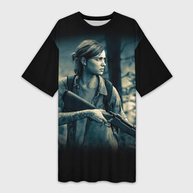 Платье-футболка 3D с принтом THE LAST OF US (+спина) (Z) в городе Новоалтайск,  |  | allie | cicadas | fireflies | naughty dog | the last of us | the last of us part 2 | бандиты | джоэл | дина | каннибалы | кейт | марлин | охотники | последние из нас | цикады | элли
