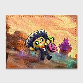 Обложка для студенческого билета с принтом Brawl Stars Poco в городе Новоалтайск, натуральная кожа | Размер: 11*8 см; Печать на всей внешней стороне | Тематика изображения на принте: art | brawl stars | game | games | poco | арт | бровл старс | поко