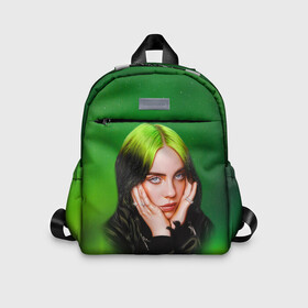 Детский рюкзак 3D с принтом Billie Eilish | Билли Айлиш в городе Новоалтайск, 100% полиэстер | лямки с регулируемой длиной, сверху петелька, чтобы рюкзак можно было повесить на вешалку. Основное отделение закрывается на молнию, как и внешний карман. Внутри дополнительный карман. По бокам два дополнительных кармашка | bad | bill | billie | eil | eili | eilish | guy | music | not my | not my responsibility | ocean | айлиш | айлишь | беляш | бил | билли | музыка | музыкант | певица | эйл | эйли | эйлиш | эйлишь