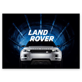 Поздравительная открытка с принтом LAND ROVER. в городе Новоалтайск, 100% бумага | плотность бумаги 280 г/м2, матовая, на обратной стороне линовка и место для марки
 | abstract | auto | brand | car | geometry | landrover | sport | texture | абстракция | авто | автомобильные | бренд | геометрия | классика | ленд ровер | лэнд ровер | машины | модные | спорт | стиль | текстура