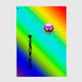 Постер с принтом 6IX9INE. в городе Новоалтайск, 100% бумага
 | бумага, плотность 150 мг. Матовая, но за счет высокого коэффициента гладкости имеет небольшой блеск и дает на свету блики, но в отличии от глянцевой бумаги не покрыта лаком | 6ix9ine | 6ix9ine акула | daniel hernandez | gooba | rap | shark | six nine | tekashi | акула | даниэль эрнандес | музыка | реп | сикс найн | текаши