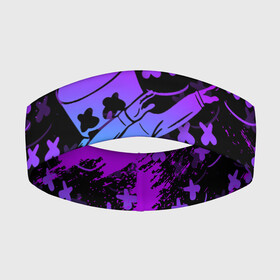 Повязка на голову 3D с принтом FORTNITE x MARSHMELLO в городе Новоалтайск,  |  | Тематика изображения на принте: deadmau5 | fortnite | fortnite 2 | fortnite x маршмелло | ikonik | marshmello | ninja | ninja streamer | raven | travis scott | ворон | иконик | ниндзя | пили | рейвен | трэвис скотт | фортнайт