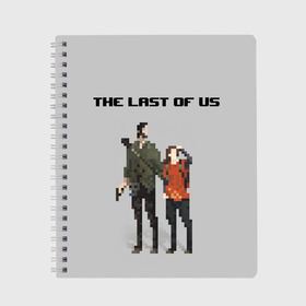 Тетрадь с принтом THE LAST OF US в городе Новоалтайск, 100% бумага | 48 листов, плотность листов — 60 г/м2, плотность картонной обложки — 250 г/м2. Листы скреплены сбоку удобной пружинной спиралью. Уголки страниц и обложки скругленные. Цвет линий — светло-серый
 | cicadas | fireflies | naughty dog | the last of us | the last of us part 2 | джоэл | последние из нас | цикады | элли