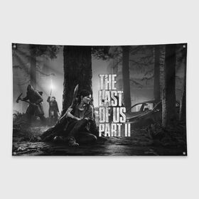 Флаг-баннер с принтом THE LAST OF US 2 в городе Новоалтайск, 100% полиэстер | размер 67 х 109 см, плотность ткани — 95 г/м2; по краям флага есть четыре люверса для крепления | cicadas | fireflies | naughty dog | the last of us | the last of us part 2 | tlou | tlou2 | джоэл | последние из нас | цикады | элли